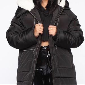 Black Fashion Nova Winter Jacket